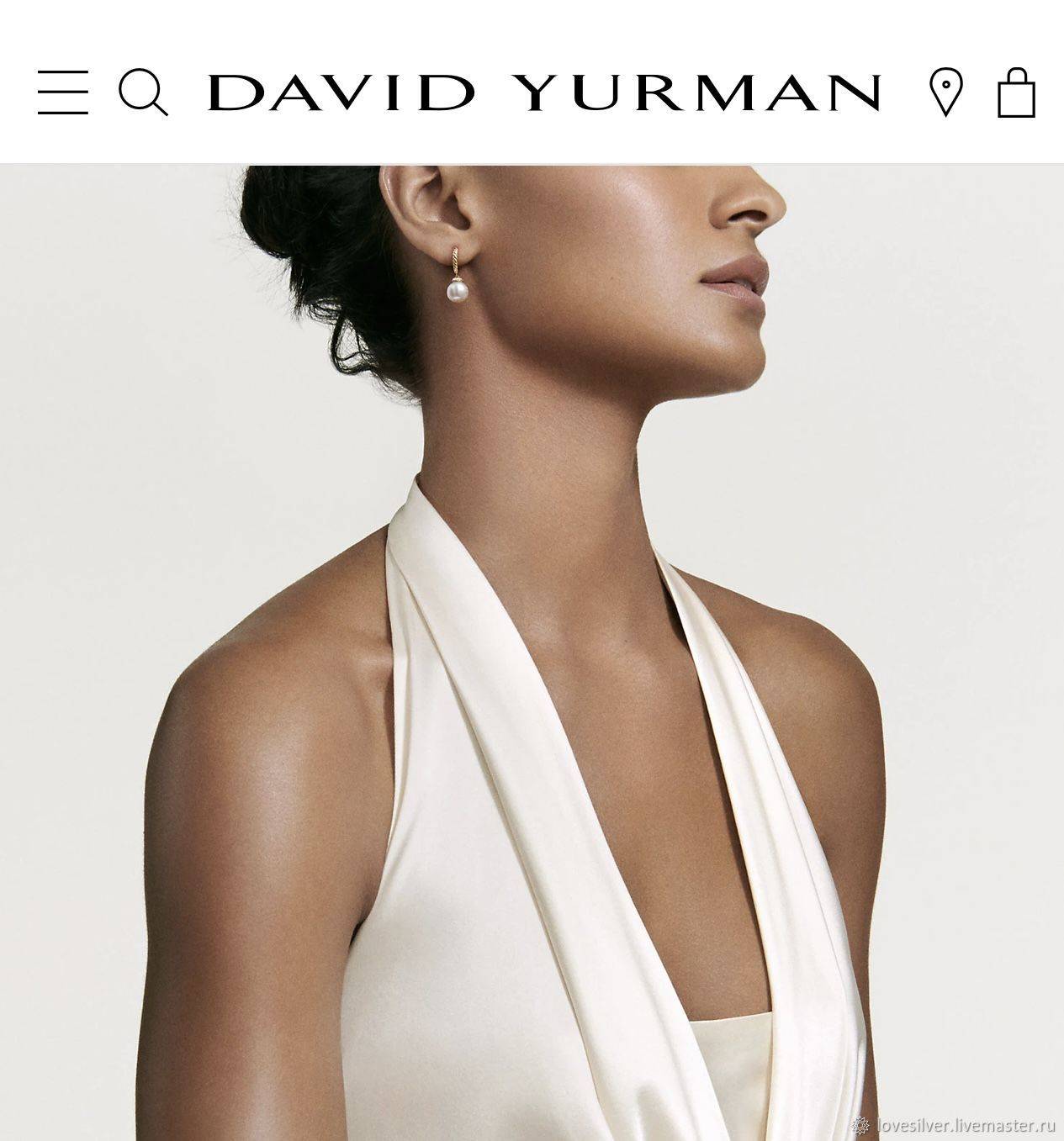 ШВЕНЗЫ David Yurman style Сильвер Родий Позолота Корея
