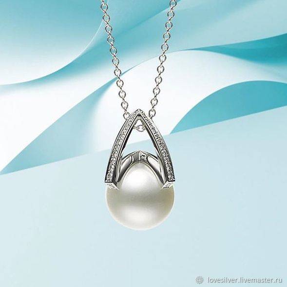 БЕЙЛ Mikimoto Like Сильвер Родий Корея