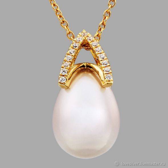 БЕЙЛ Mikimoto Like Сильвер Родий Корея