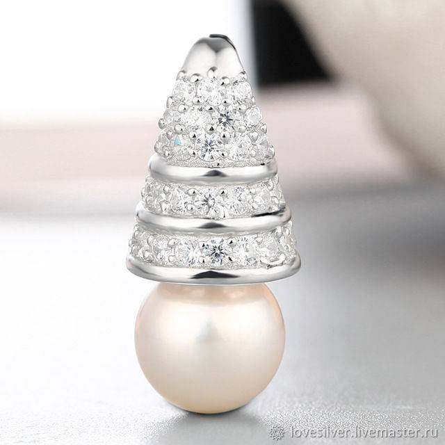 БЕЙЛ для вклейки Сильвер Родий Корея
