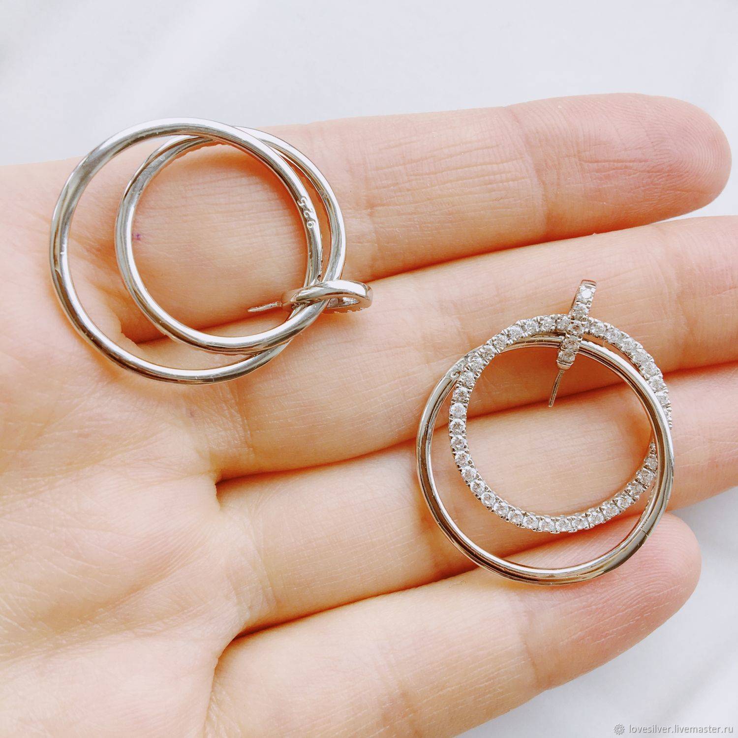 ПОДВЕСКА Cartier like Кулон для вклейки Сильвер Родий Корея