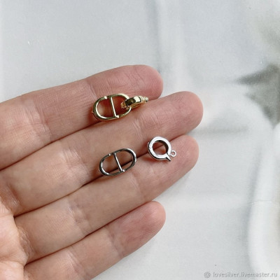 ЗАМОК Dior Сильвер Родий Позолота